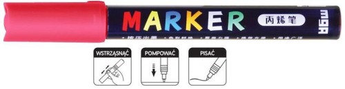 Przejdź do produktu Marker akrylowy 1-2 mm, różana czerwień MG