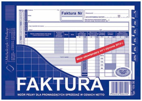 Przejdź do produktu Druk F-ra VAT A5 (pełna) MiP