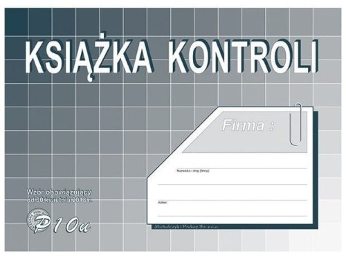 Przejdź do produktu Książka kontroli A5