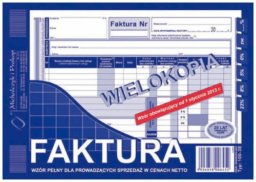 Przejdź do produktu Druk F-ra VAT A5 wielok.  MiP