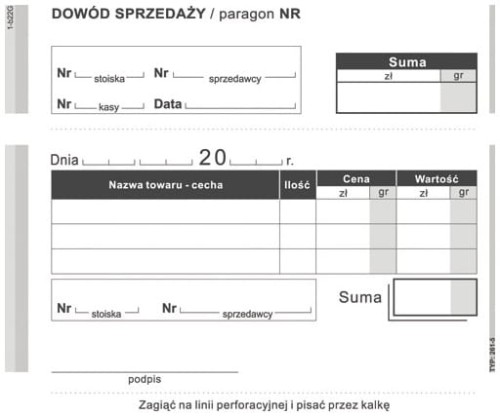 Przejdź do produktu Druk  Dowód Sprzed.A6 MiP