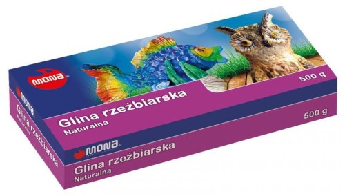 Przejdź do produktu Glina rzeźbiarska naturalna 500g MONA