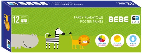 Przejdź do produktu Farby plakatowe 12-kol. B&B Kids, Noster