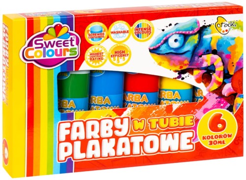 Przejdź do produktu OT FARBY PLAKATOWE W TUBACH 6kol