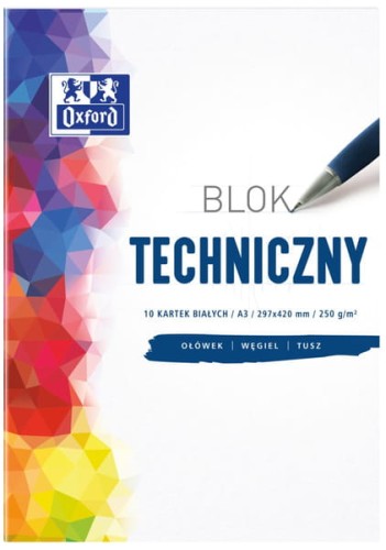 Przejdź do produktu BLOK TECHNICZNY A3/10K BIAŁY OXFORD 400093232 A""10