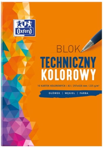 Przejdź do produktu BLOK TECHNICZNY A3/10K KOLOR OXFORD 400093234 A""10