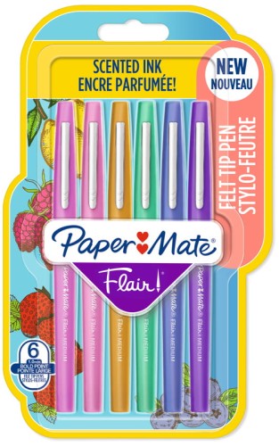 Przejdź do produktu Pisaki Flair Scented zapachowe 6szt, Paper Mate