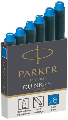 Przejdź do produktu Parker naboje do pióra mini niebieskie