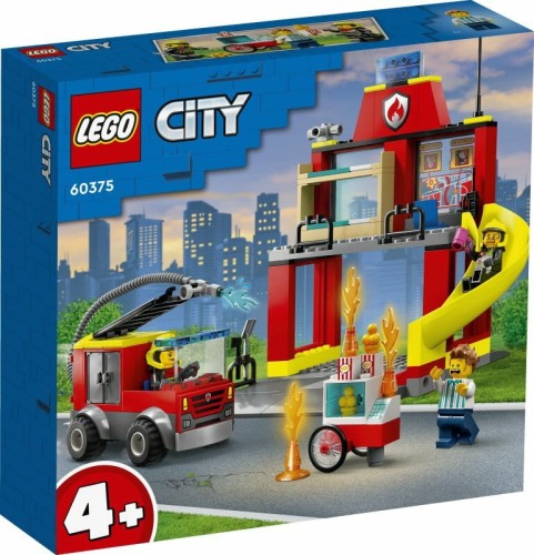 Przejdź do produktu LEGO 60375 CITY Remiza strażacka i wóz strażacki p