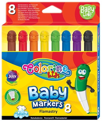 Przejdź do produktu Flamastry Baby 8 kolorów Colorino Kids