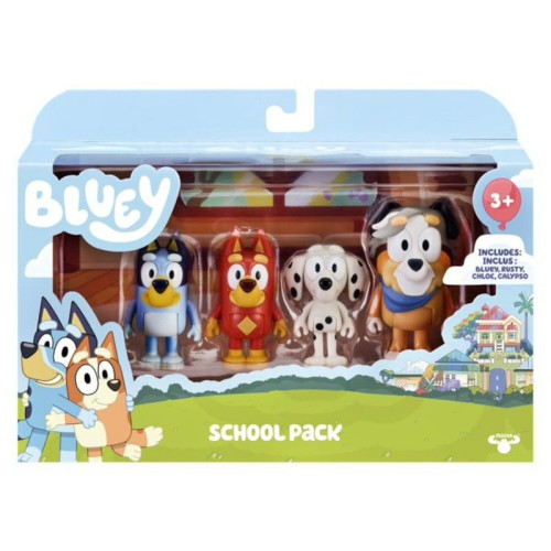 Przejdź do produktu Bluey Figurki 4-pak szkolna paczka 13052