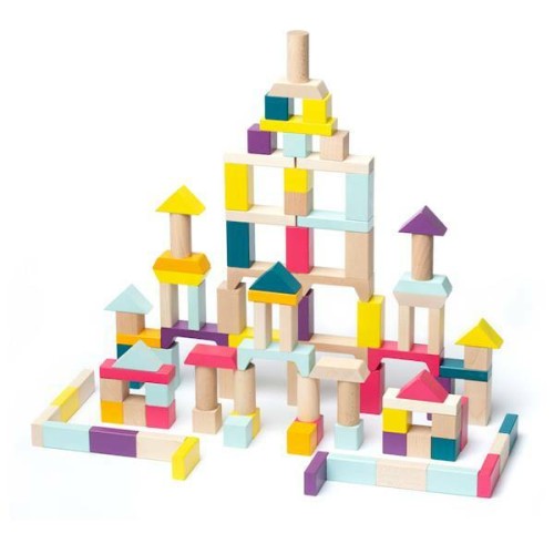 Przejdź do produktu Klocki drewniane 100el 15184 Cubika