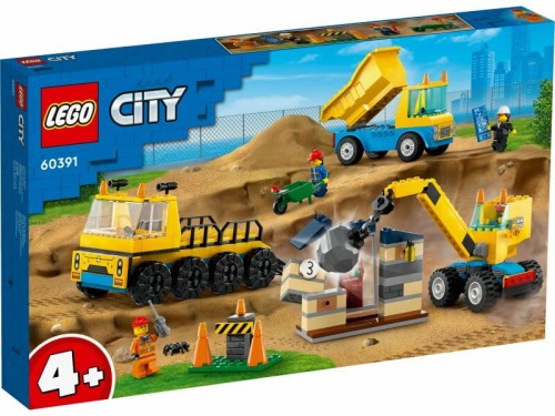 Przejdź do produktu LEGO 60391 CITY Ciężarówki i dźwig z kulą wyburzen