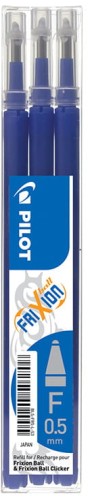 Przejdź do produktu Wkłady wymazywalne do Frixion Clicker 0,5 niebieski op. 3szt. BLS-FR5, Pilot
