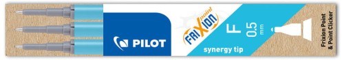 Przejdź do produktu Wkłady wymazywalne do Frixion-Point 0.5mm lazur. 3szt. BLS-FR5, Pilot