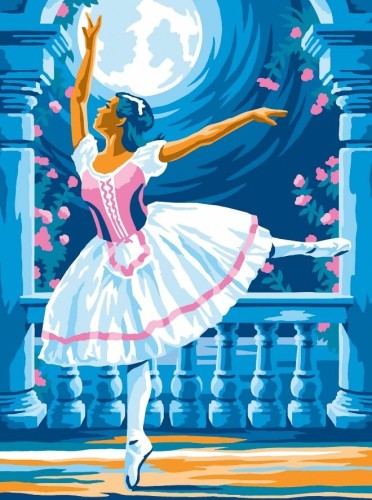 Przejdź do produktu Malowanie po numerach Baletnica 22x30cm 2004