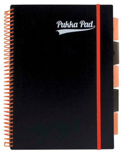 Przejdź do produktu PUKKA PROJECT BOOK PP NEON A4 KRATA POMARAŃCZ 0887