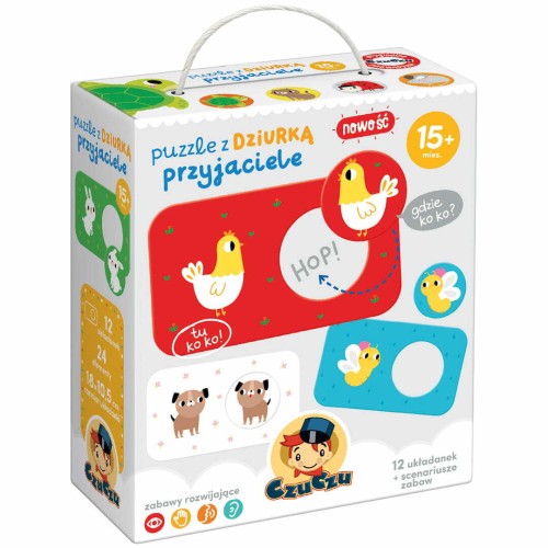 Przejdź do produktu CzuCzu Puzzle z dziurką Przyjaciele 15m+