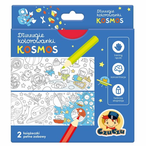Przejdź do produktu CzuCzu Dłuuugie kolorowanki Kosmos