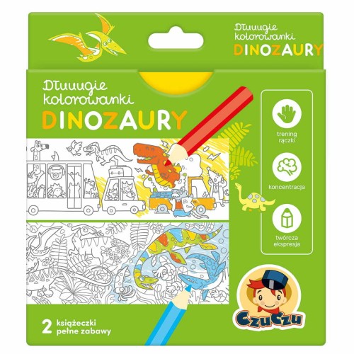 Przejdź do produktu CzuCzu Dłuuugie kolorowanki Dinozaury