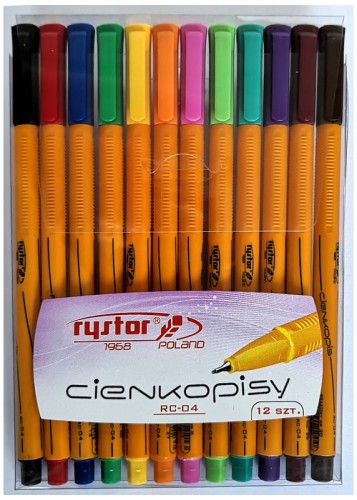 Przejdź do produktu Cienkopisy RC-04 kpl. 12-kol. 403-120, Rystor