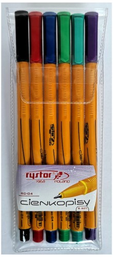 Przejdź do produktu Cienkopisy RC-04 kpl. 6-kol. 403-621, Rystor