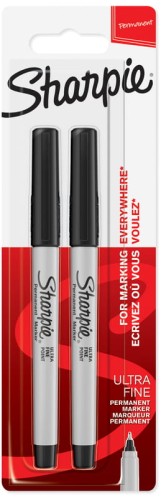 Przejdź do produktu Marker Ultra Fine czarny blister 2szt, Sharpie