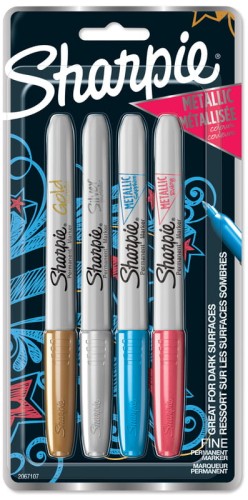 Przejdź do produktu Markery metaliczne permanentne F kpl. 4 szt. Metallic 2067107, Sharpie