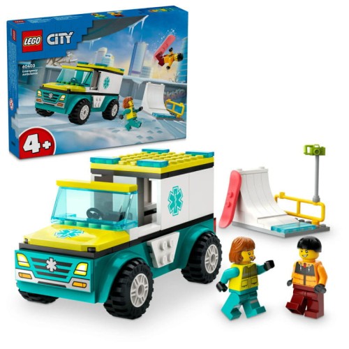 Przejdź do produktu LEGO 60403 CITY Karetka i snowboardzista p8