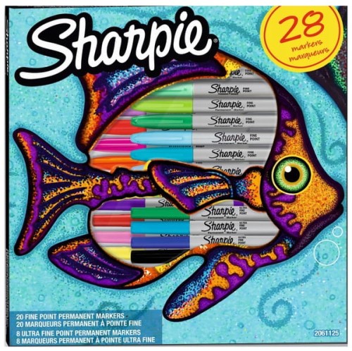 Przejdź do produktu Markery Fine kpl 20-kol +Ultra Fine 8kol..Rybka  2061334 Sharpie