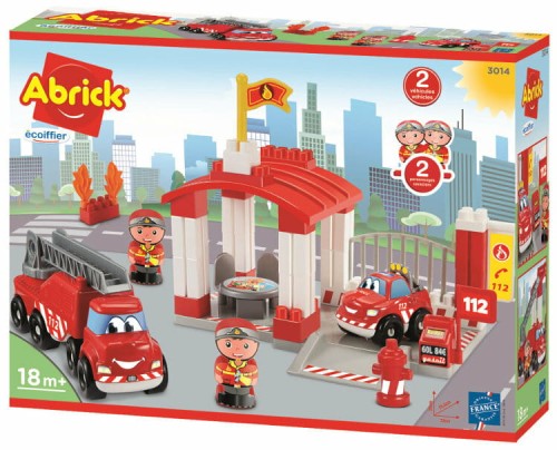Przejdź do produktu Abrick Remiza strażacka z pojazdami 3014 Ecoiffier