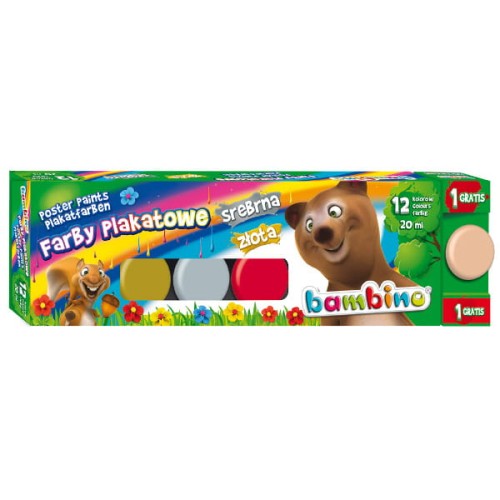 Przejdź do produktu Farby plakatowe 12kol 20ml Bambino p5 MAJEWSKI/cen