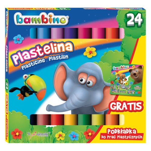 Przejdź do produktu Plastelina 24kol Bambino p5 MAJEWSKI   cena za 1sz