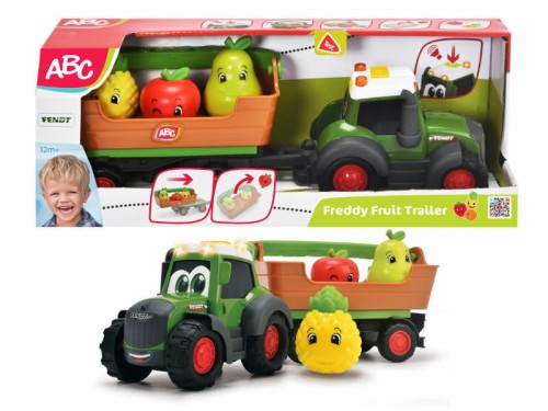 Przejdź do produktu ABC Owocowy traktor z przyczepą 30cm Simba