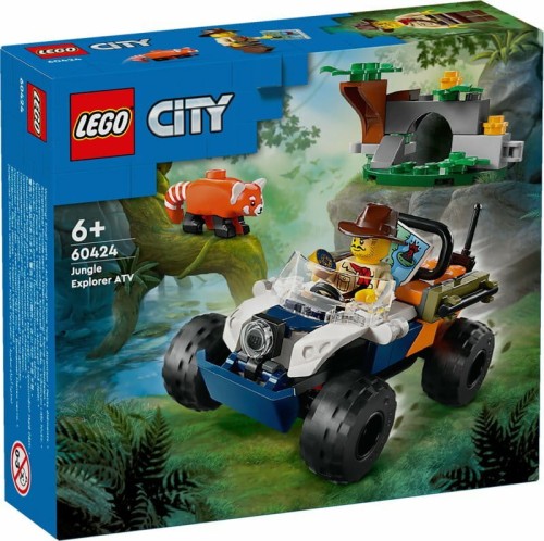 Przejdź do produktu LEGO 60424 CITY Quad badacza dżungli z pandą czerw