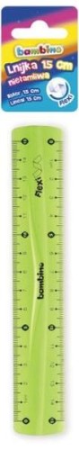 Przejdź do produktu Linijka BAMBINO standard 15cm Flexi MAJEWSKI, cena