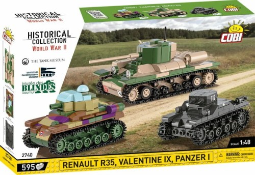 Przejdź do produktu COBI: HC WWII -  3 Tanks Set 1:48 Panzer I, Valentine Ix, Renault R35