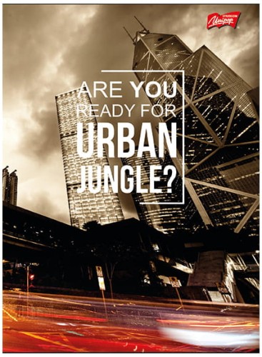 Przejdź do produktu Zeszyt A5 60k krata laminowany URBAN JUNGLE z laki