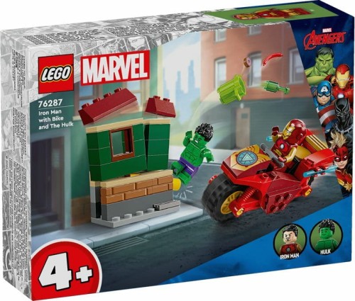 Przejdź do produktu LEGO 76287 SUPER HEROES Iron Man z motocyklem i Hu