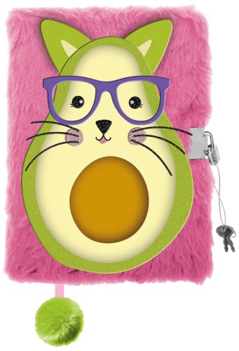 Przejdź do produktu Pamiętnik z kłódką 3D włochacz A5 96k My Little Friend Avocato, St.Majewski