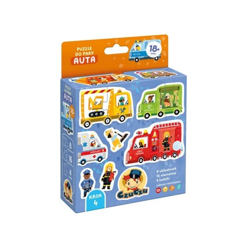 Przejdź do produktu PUZZLE DO PARY 16EL AUTA 18M+ CZU PUD