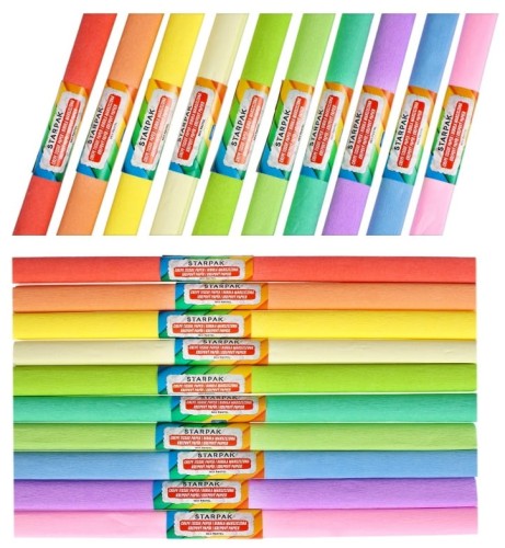 Przejdź do produktu Krepina mix Pastel 10-kol rolka 50 x 200 cm, Starpak