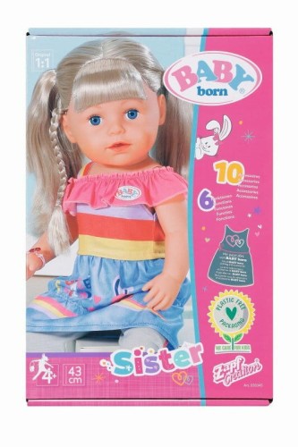 Przejdź do produktu BABY born® Lalka siostra 43cm blondynka 830345 ZAP