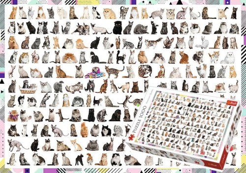 Przejdź do produktu Puzzle 1000el 208 kotów 10498 Trefl p6