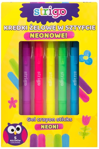 Przejdź do produktu Kredki żelowe neonowe, Strigo