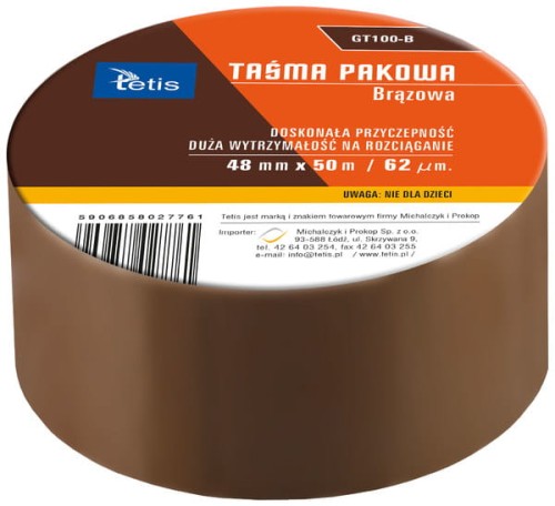 Przejdź do produktu Taśma pakowa brązowa 48mmx50m