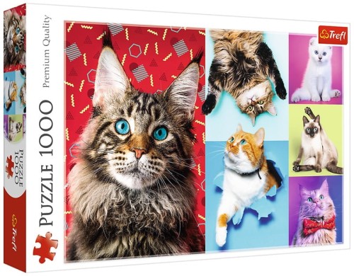 Przejdź do produktu Puzzle 1000el Wesołe Koty 10591 Trefl
