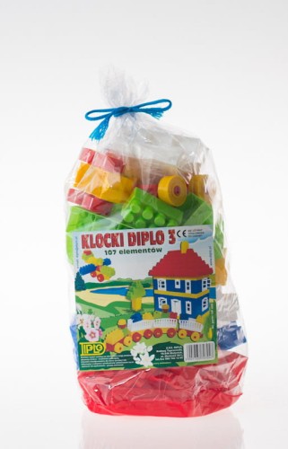 Przejdź do produktu Klocki DIPLO 3 107el. w worku