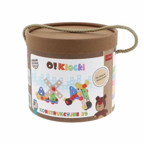 Przejdź do produktu O! Klocki konstrukcyje 35el. zabawka drewniana 615
