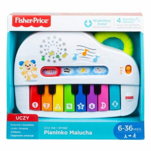 Przejdź do produktu Fisher-Price Ucz się i śmiej Pianinko malucha GFK0